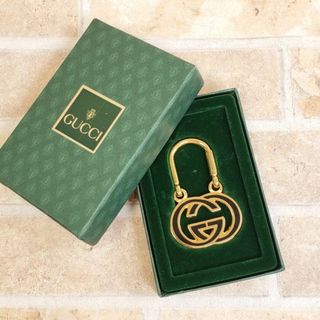 グッチ(Gucci)の未使用 オールドグッチ ☆ ヴィンテージ GG キーホルダー 伊製 GUCCI(キーホルダー)