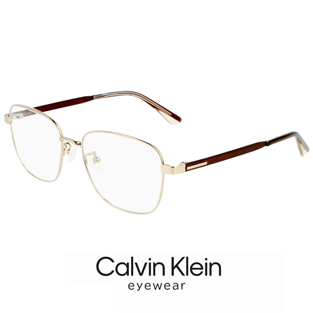 Calvin Klein(カルバンクライン)の【新品】 カルバンクライン メガネ ck22106lb-717 calvin klein 眼鏡 メンズ レディース ck22106lb スクエア 型 めがね カルバン・クライン チタン メタル フレーム メンズのファッション小物(サングラス/メガネ)の商品写真