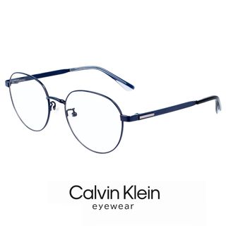 カルバンクライン(Calvin Klein)の【新品】 カルバンクライン メガネ ck22107lb-438 calvin klein 眼鏡 メンズ レディース ck22107lb ラウンド ボストン 型 めがね カルバン・クライン チタン メタル フレーム 丸メガネ(サングラス/メガネ)