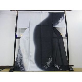 期間限定夏セール40%off■平和屋1■極上　夏物　訪問着　変わり縦絽　乱菊　暈し染め　金銀彩　逸品　新品　2s500458