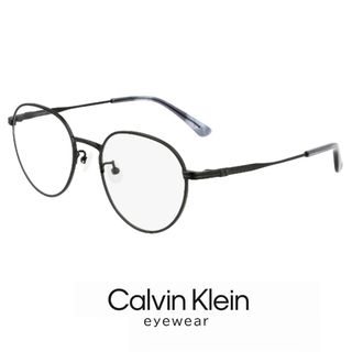 カルバンクライン(Calvin Klein)の【新品】 カルバンクライン メンズ メガネ ck22126lb-001 calvin klein 眼鏡 ck22126lb 001 めがね 黒ぶち 黒縁 チタン メタル フレーム ボストン 型 丸メガネ(サングラス/メガネ)
