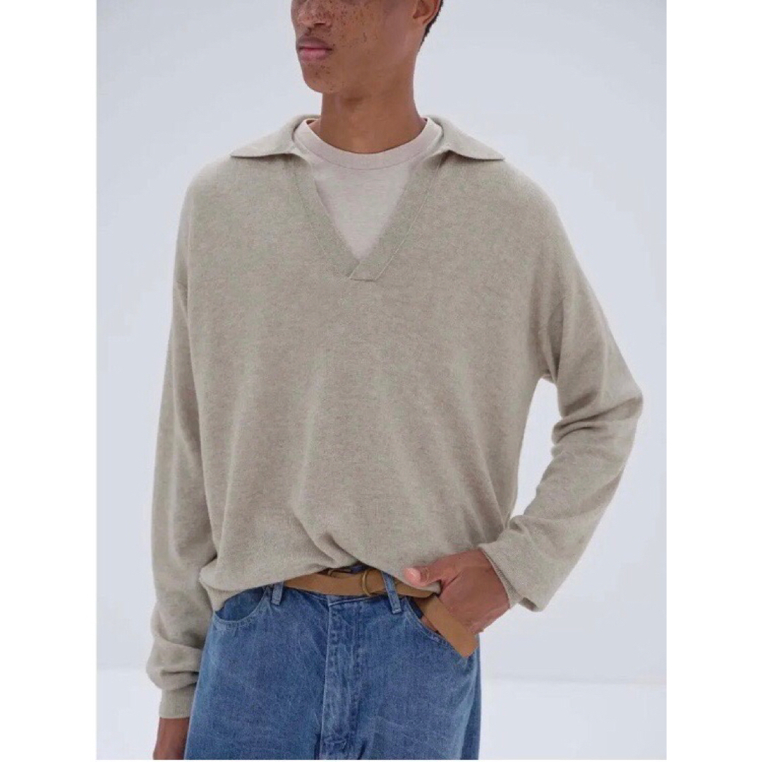 AURALEE CASHMERE SILK KNIT SKIPPER POLO | フリマアプリ ラクマ
