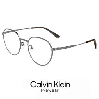 カルバンクライン(Calvin Klein)の【新品】 カルバンクライン メンズ メガネ ck22126lb-009 calvin klein 眼鏡 ck22126lb めがね シルバー 系 カラー チタン メタル フレーム ボストン 型 丸メガネ(サングラス/メガネ)