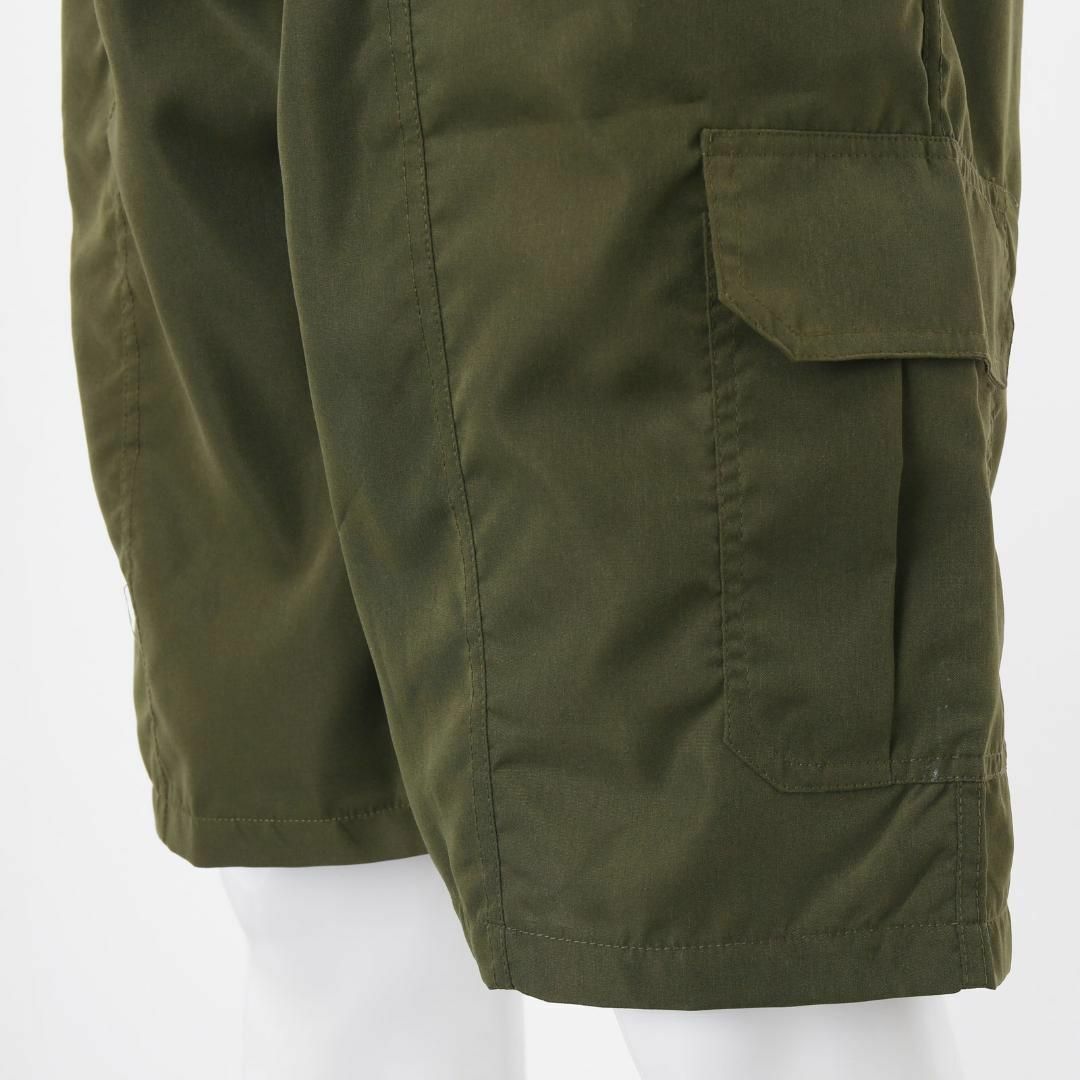 【新品】カーゴショートパンツ＜オリーブグリーン＞2XLサイズ ポリエステル 深緑 メンズのパンツ(ショートパンツ)の商品写真