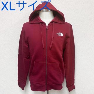 ザノースフェイス(THE NORTH FACE)の新品 ノースフェイス ジップアップパーカー レッド XLサイズ(パーカー)