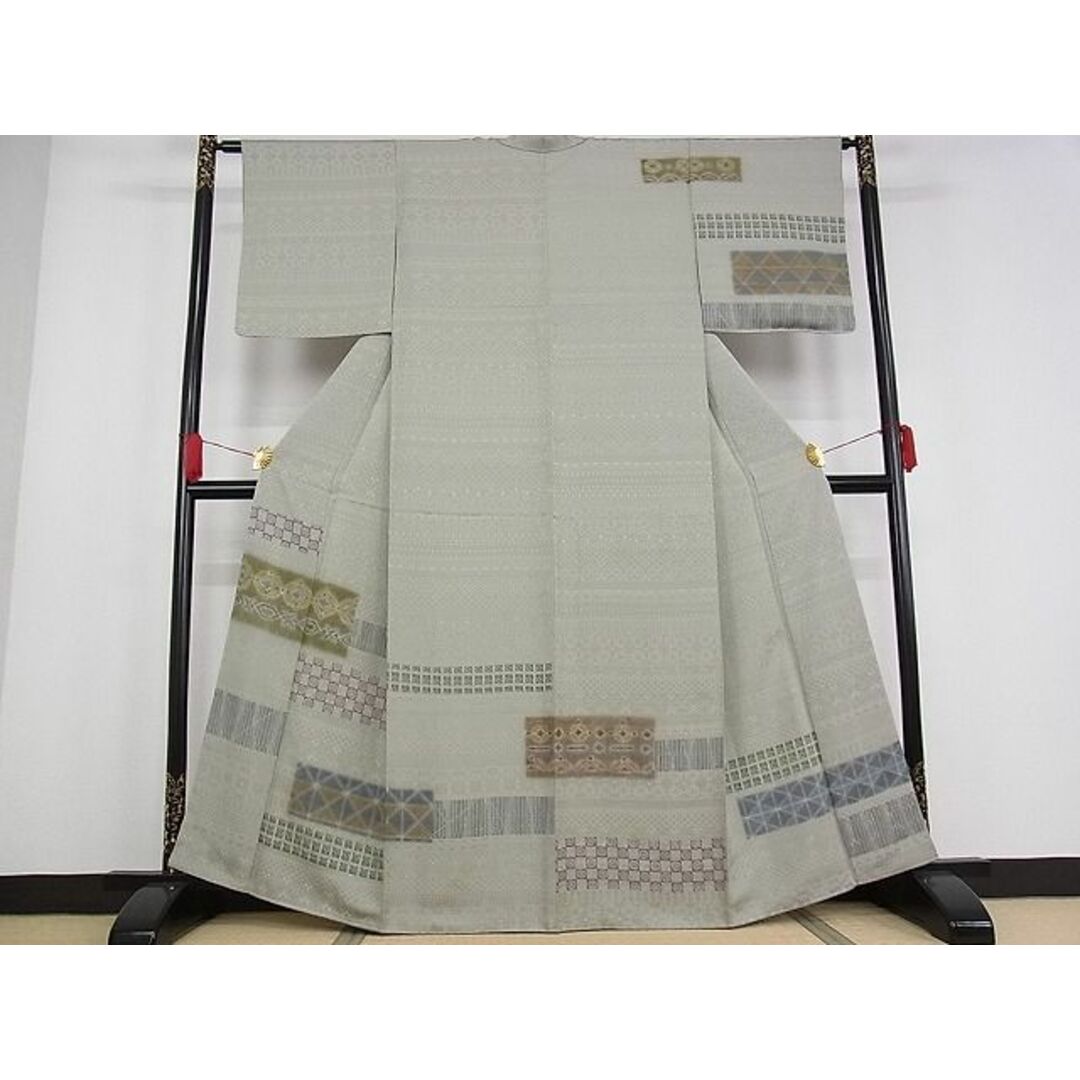 平和屋-こころ店■訪問着 枝花文 暈し染 金彩 着丈157cm 裄丈63.5cm 正絹 逸品 B-wt9340