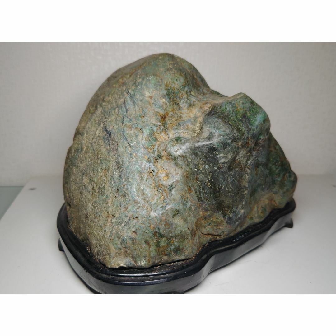 黒緑 18kg 翡翠 ヒスイ 翡翠原石 原石 鉱物 鑑賞石 自然石 誕生石-