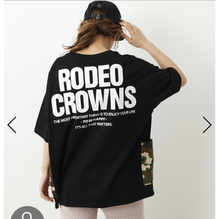 ロデオクラウンズワイドボウル(RODEO CROWNS WIDE BOWL)のRodeoCrowns 美品 サイドビッグポケットTシャツ(Tシャツ(半袖/袖なし))
