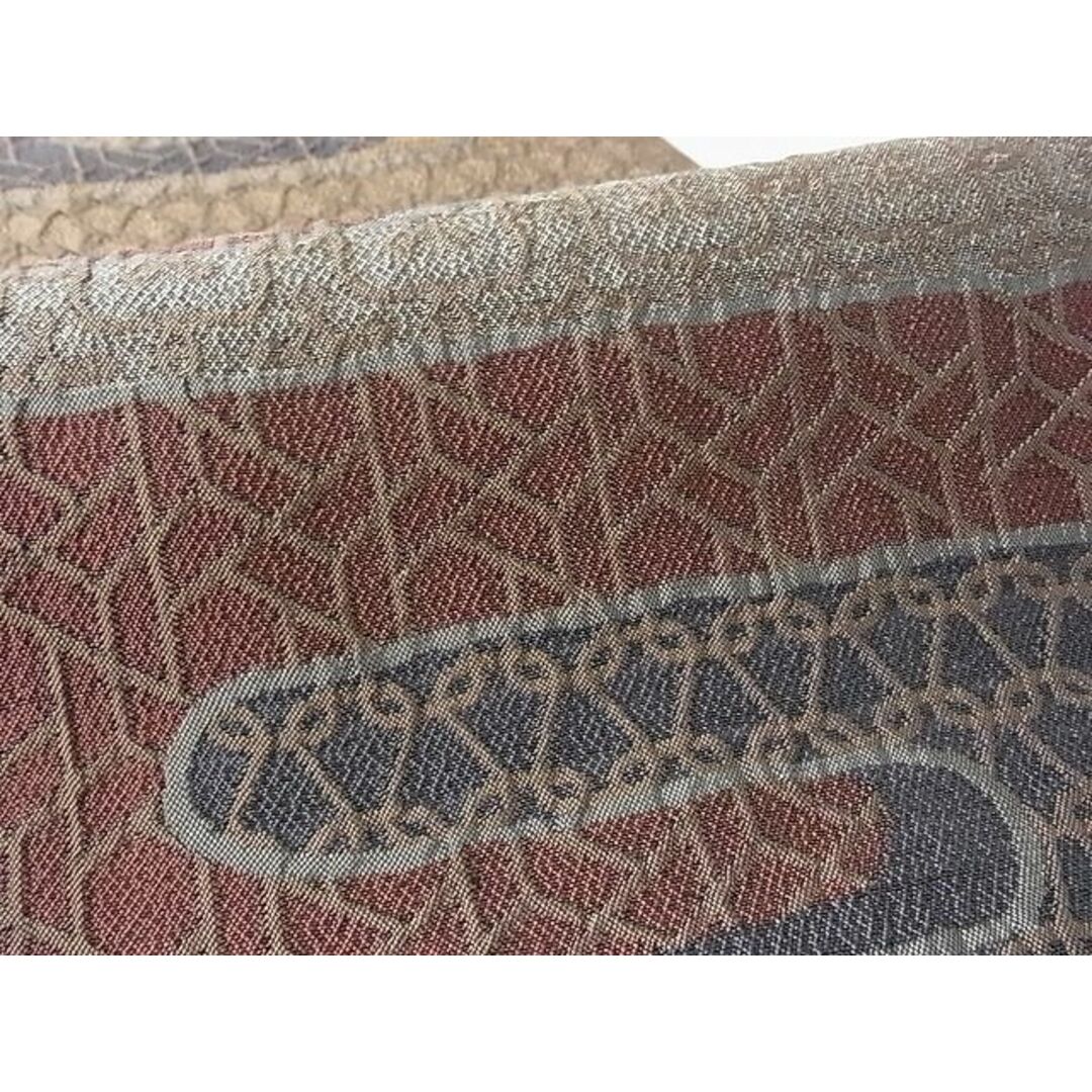 平和屋-こころ店■つけ帯 作家物 紬地 成物 正絹 逸品 A-az5852