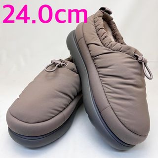 新品UGG スノーシューズ スリッポン MAXI CLOG ブラウン24.0cm