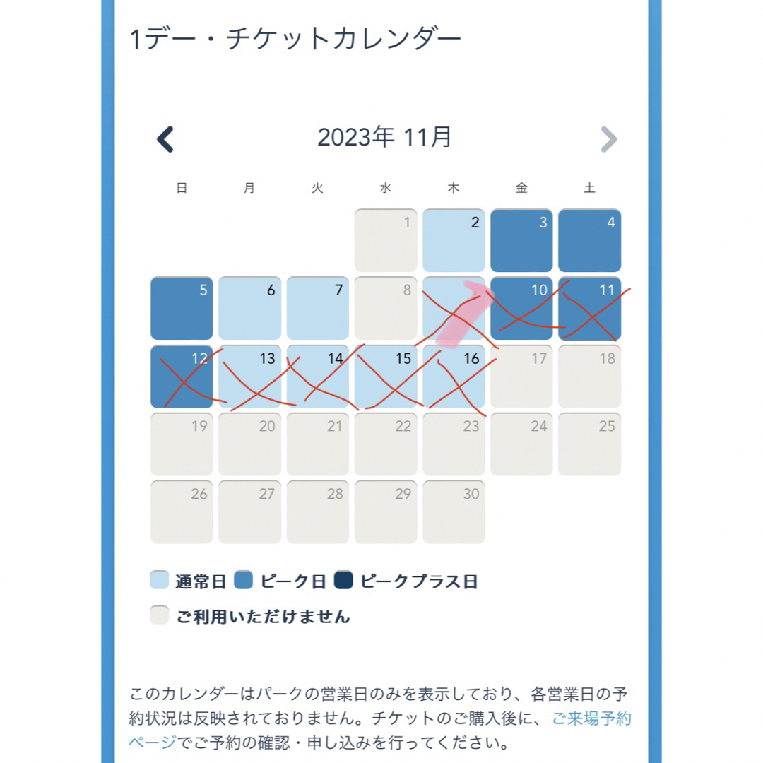 香港ディズニーランドチケット　ピークDAY大人１枚有効期限2023年11月7日