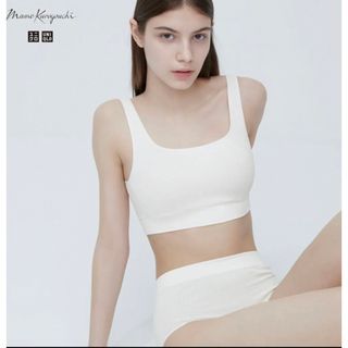 ユニクロ(UNIQLO)のユニクロ　mame ワイヤレス上下セット(ブラ&ショーツセット)