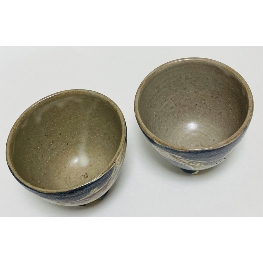 新品・未使用】沖縄 やちむん 南陶窯 久場政一作 4つ足カップ赤魚No.11 新品・未使用】沖縄 やちむん 南陶窯 久場政一作 4つ足カップ赤魚No.11