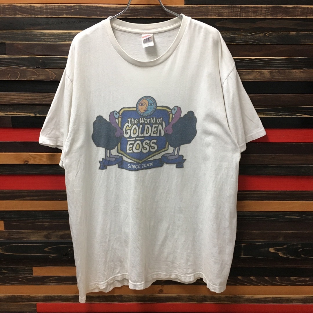 ART VINTAGE(アートヴィンテージ)のGOLDEN EOSS Tシャツ XXL 白 ヴィンテージ オーバーサイズ メンズのトップス(Tシャツ/カットソー(半袖/袖なし))の商品写真