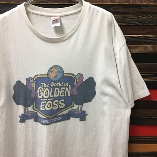 アートヴィンテージ(ART VINTAGE)のGOLDEN EOSS Tシャツ XXL 白 ヴィンテージ オーバーサイズ(Tシャツ/カットソー(半袖/袖なし))