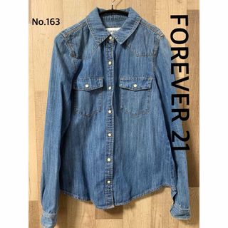 フォーエバートゥエンティーワン(FOREVER 21)のフォーエバー21 デニム　シャツ　ジャケット　No.163(Gジャン/デニムジャケット)