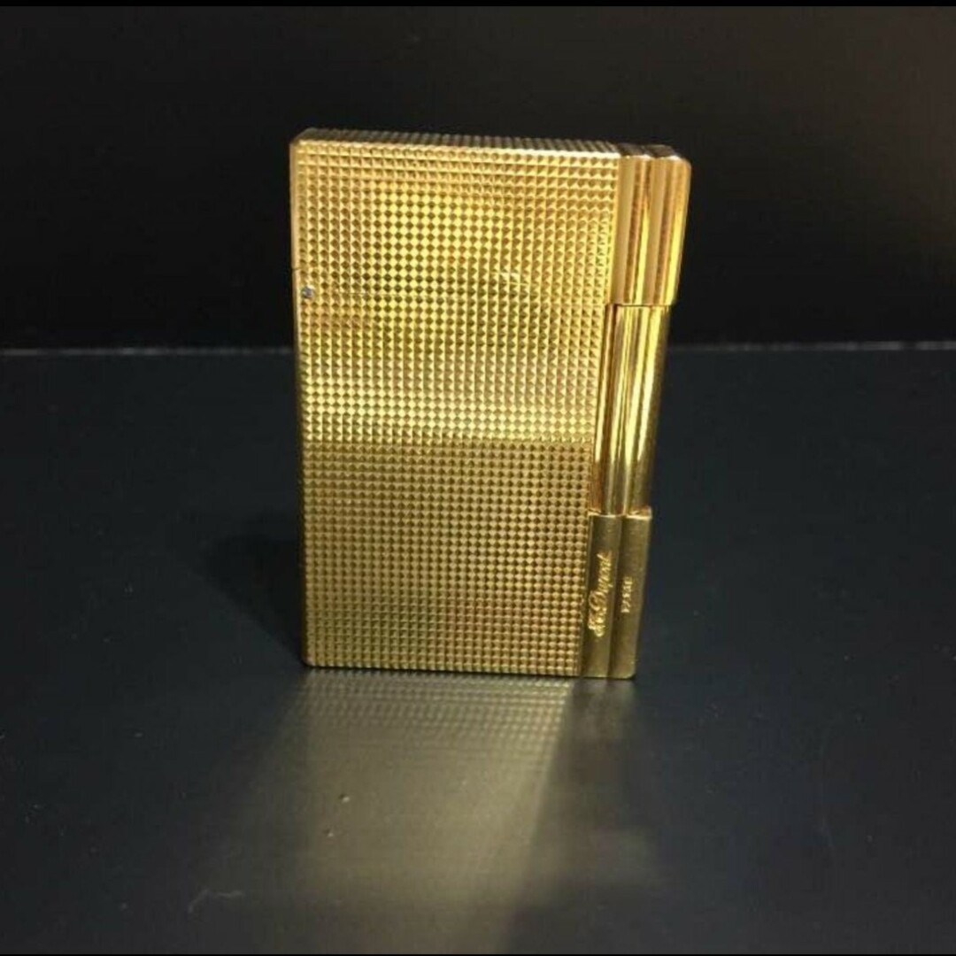 ST.dupont デュポン ガスライター ゴールド ストライプ ライン2-