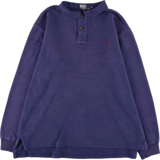 ラルフローレン(Ralph Lauren)の古着 90年代 ラルフローレン Ralph Lauren POLO by Ralph Lauren 長袖 ポロシャツ USA製 メンズXL ヴィンテージ /eaa367749(ポロシャツ)