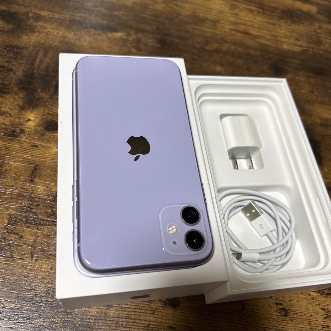 APPLE/ iphone11 本体/128gb /  パープル/ 箱付/ 2