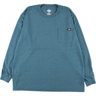 ディッキーズ(Dickies)の古着 ディッキーズ Dickies 無地ポケットロングTシャツ ロンT メンズXL /eaa368492(Tシャツ/カットソー(半袖/袖なし))