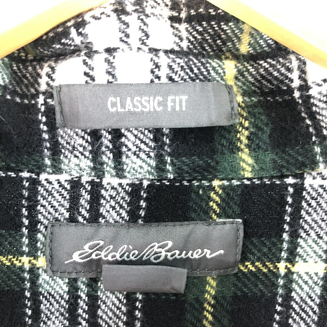 Eddie Bauer(エディーバウアー)の古着 エディーバウアー Eddie Bauer CLASSIC FIT 長袖 チェック柄 フランネルシャツ メンズXL /eaa368459 メンズのトップス(シャツ)の商品写真