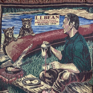 エルエルビーン(L.L.Bean)の80s llbean ラグ made in USA(ラグ)