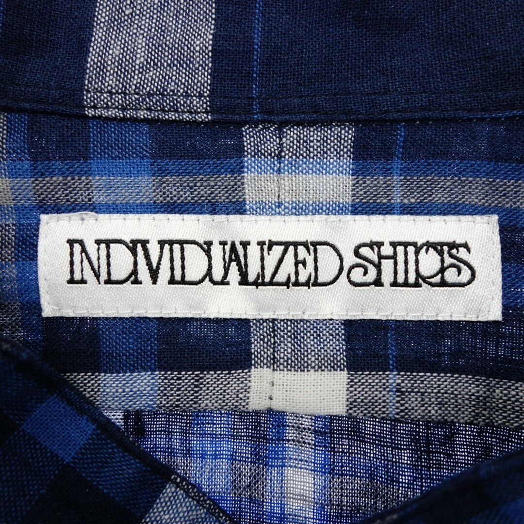 INDIVIDUALIZED SHIRTS(インディヴィジュアライズドシャツ)のインディビジュアライズドシャツ バンドカラーシャツ アメリカ製【LA】 メンズのトップス(シャツ)の商品写真