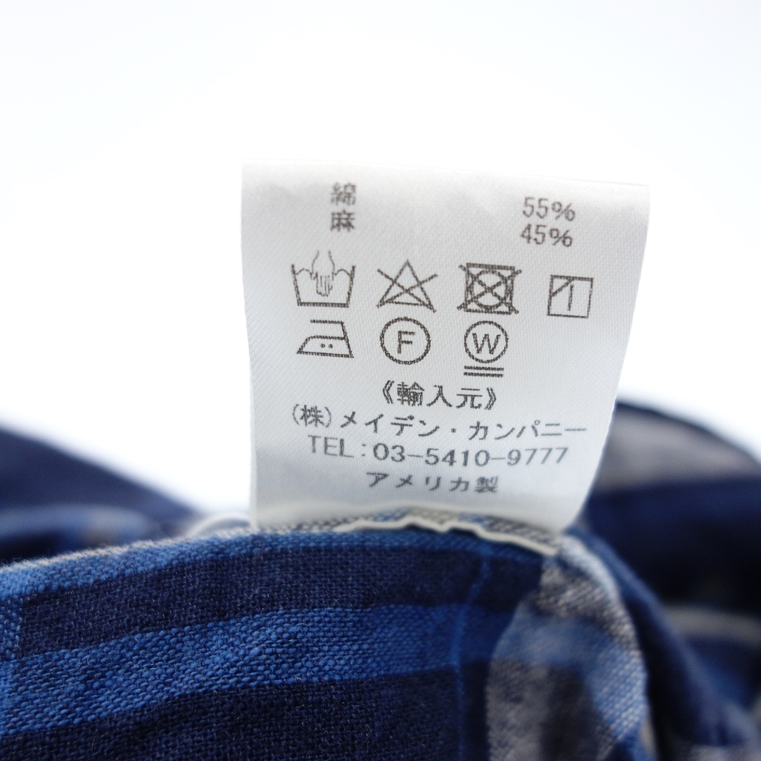 INDIVIDUALIZED SHIRTS(インディヴィジュアライズドシャツ)のインディビジュアライズドシャツ バンドカラーシャツ アメリカ製【LA】 メンズのトップス(シャツ)の商品写真