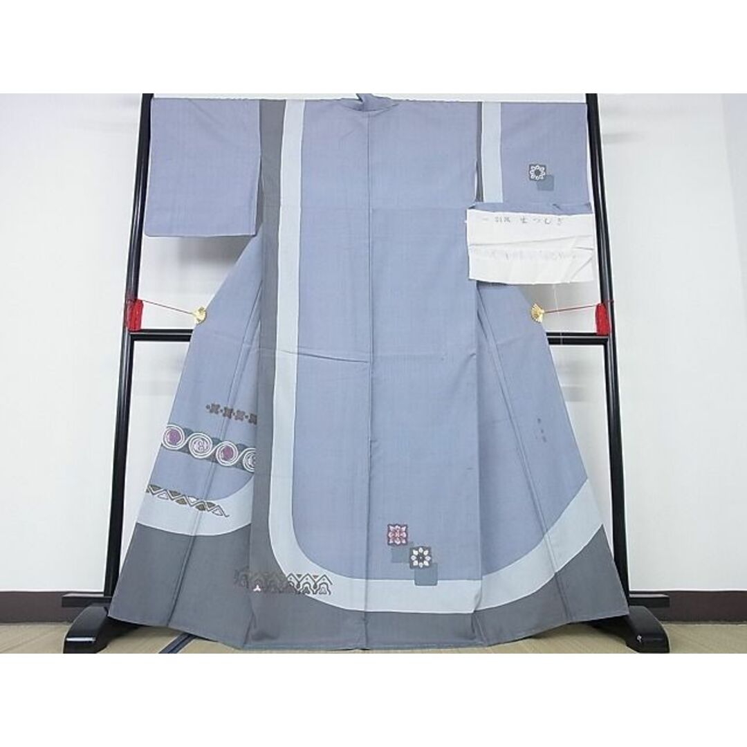 平和屋-こころ店□極上 京の名門 じゅらく謹製 帝王紫 訪問着 生紬地