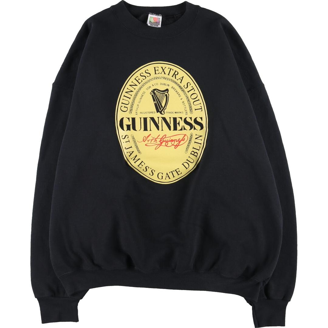 フルーツオブザルーム FRUIT OF THE LOOM GUINNESS ギネス プリントスウェットシャツ トレーナー メンズXXL /eaa367884