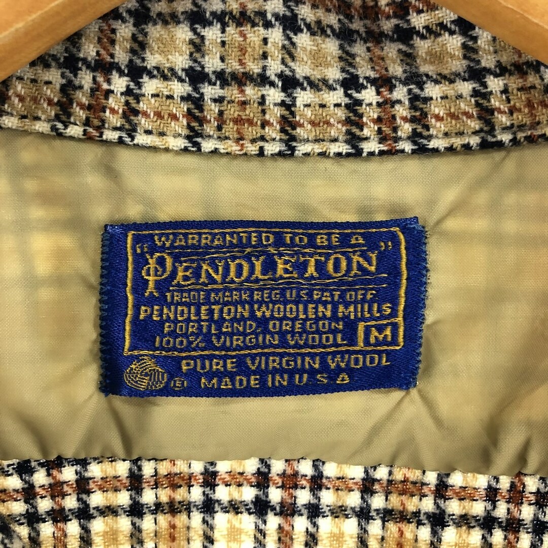 PENDLETON 70s US ネルシャツ オープンカラー アメカジ ボード