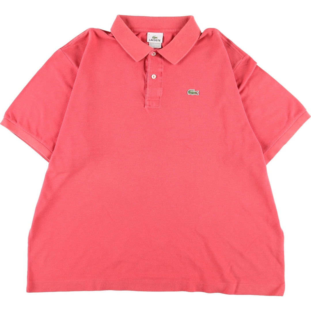 645cm肩幅ラコステ LACOSTE フランス企画 半袖 ポロシャツ 8 メンズXL /eaa368767