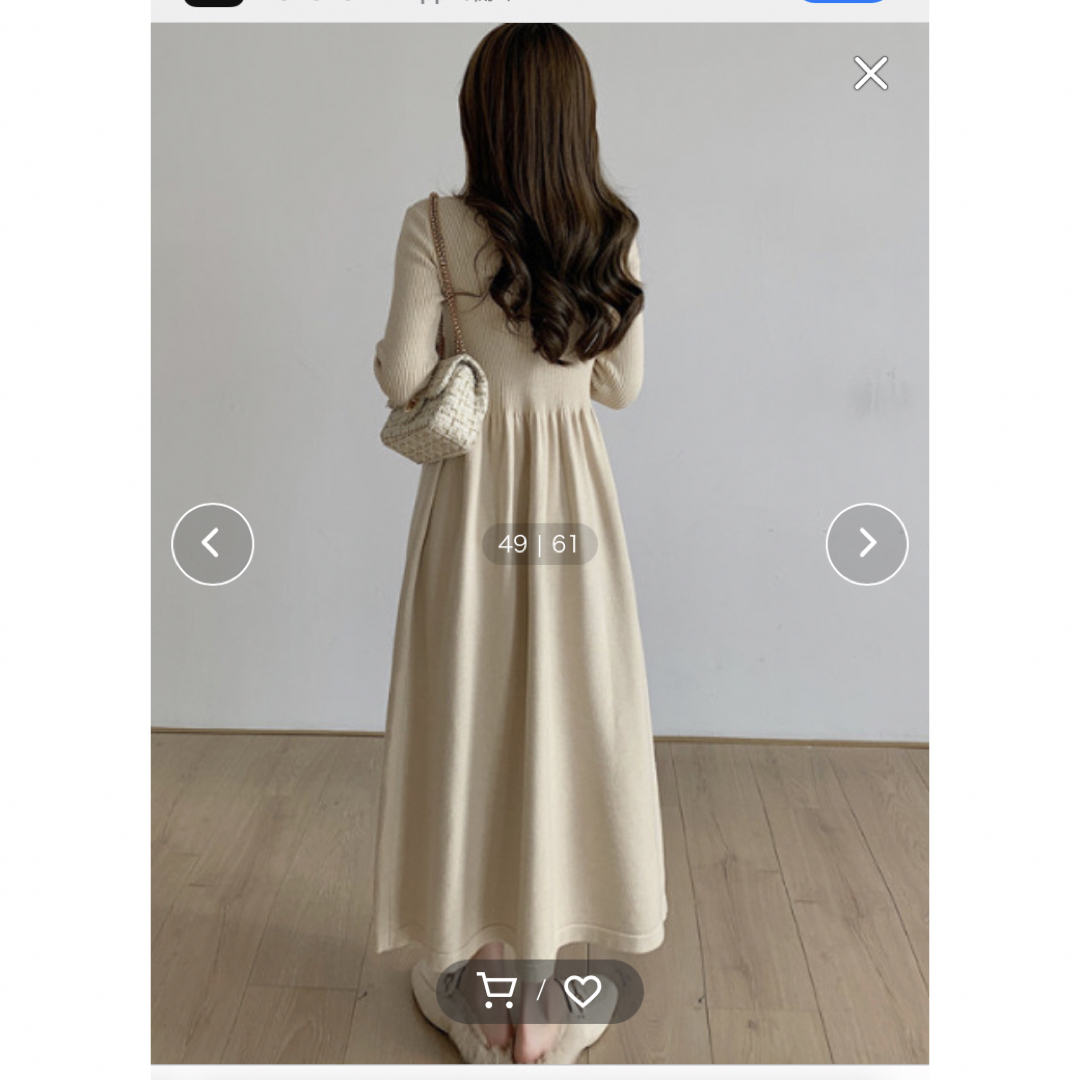 ハイネックニットロングワンピース 5
