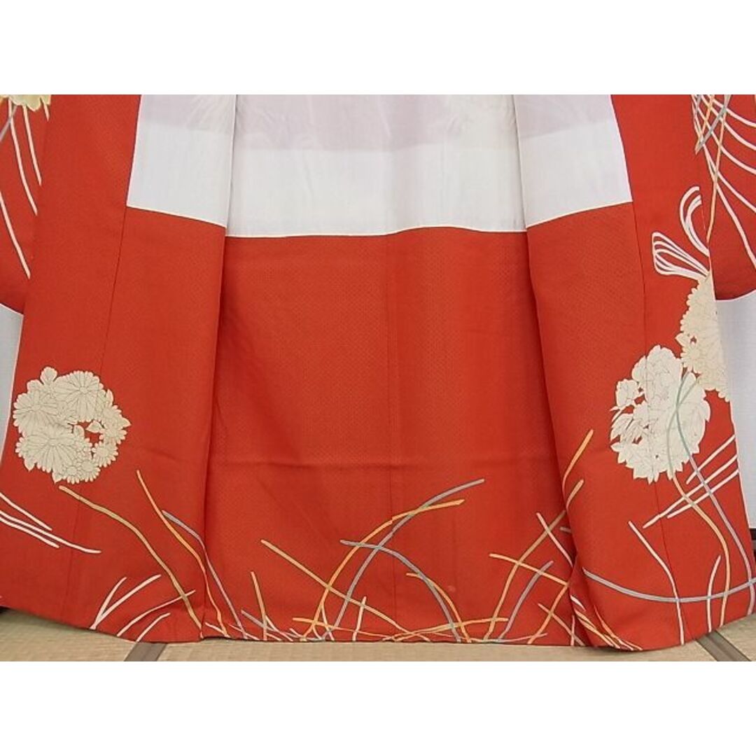 平和屋-こころ店■極上 振袖 駒刺繍 花くす玉文 金彩 金通し地 着丈165cm 裄丈65cm 正絹 逸品 3kk1600 9