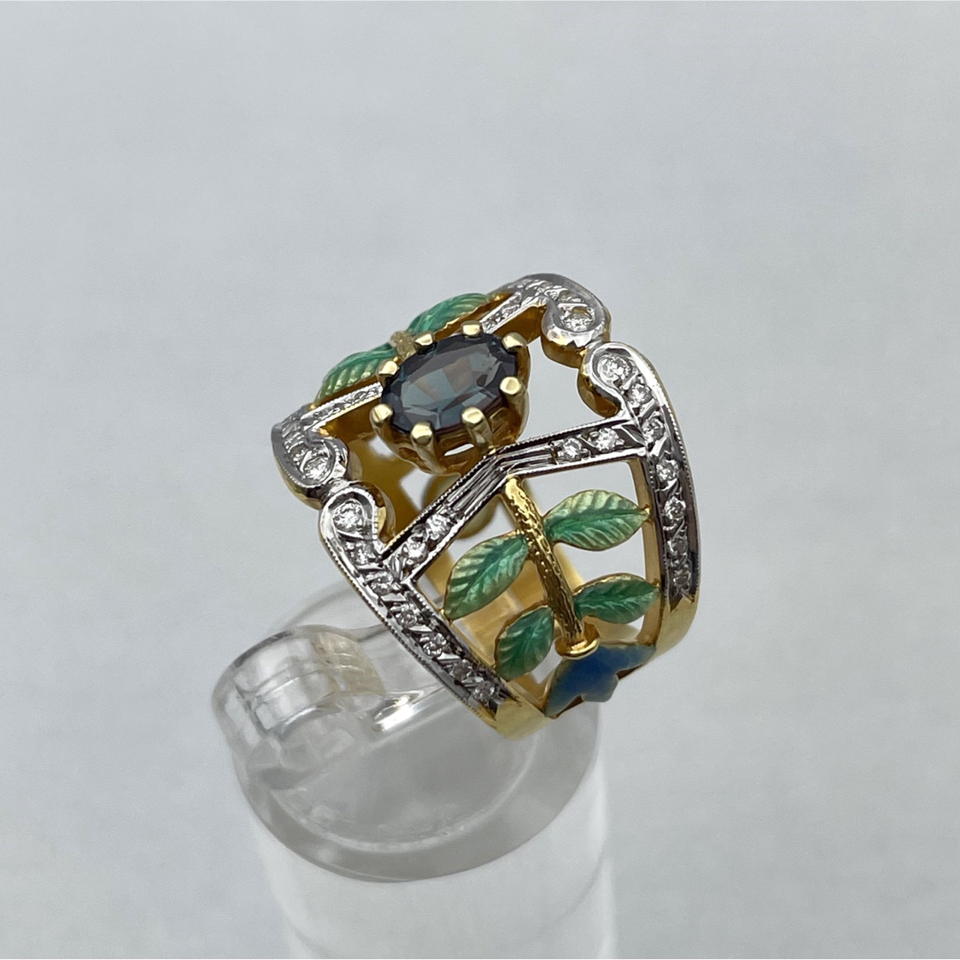 マリエラ k18 アレキサンドライト ダイヤ リング レディースのアクセサリー(リング(指輪))の商品写真