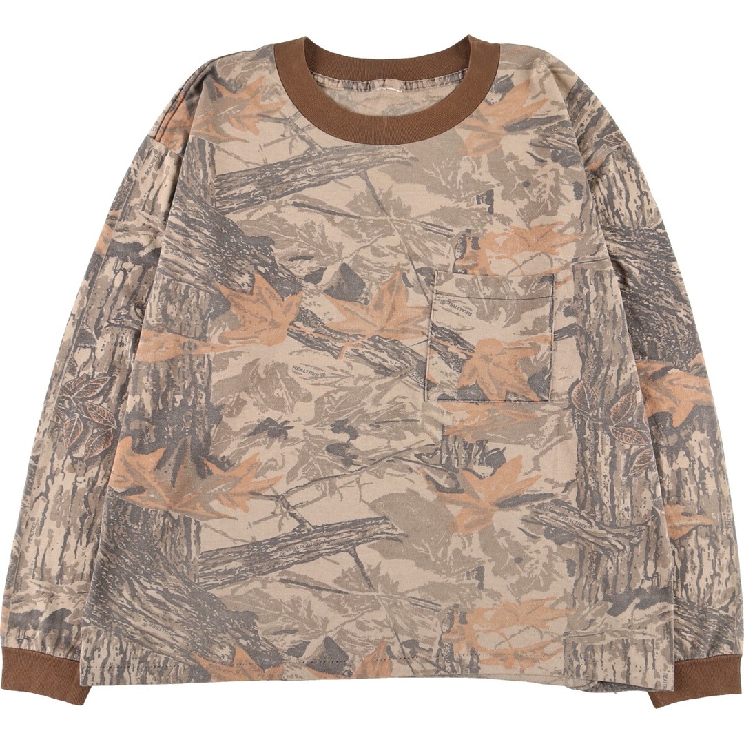 90年代 REALTREE 迷彩柄 リアルツリーカモ ロングTシャツ ロンT メンズXL ヴィンテージ /eaa368493