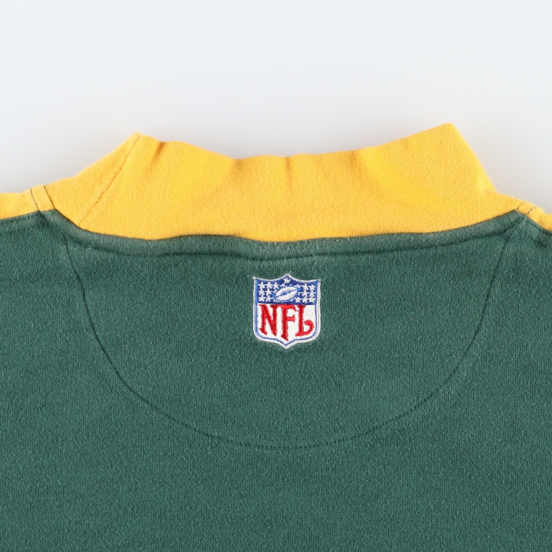 古着 NFL TEAM APPAREL NFL GREEN BAY PACKERS グリーンベイパッカーズ ハイネック ロングTシャツ ロンT メンズXL /eaa368496 メンズのトップス(Tシャツ/カットソー(半袖/袖なし))の商品写真