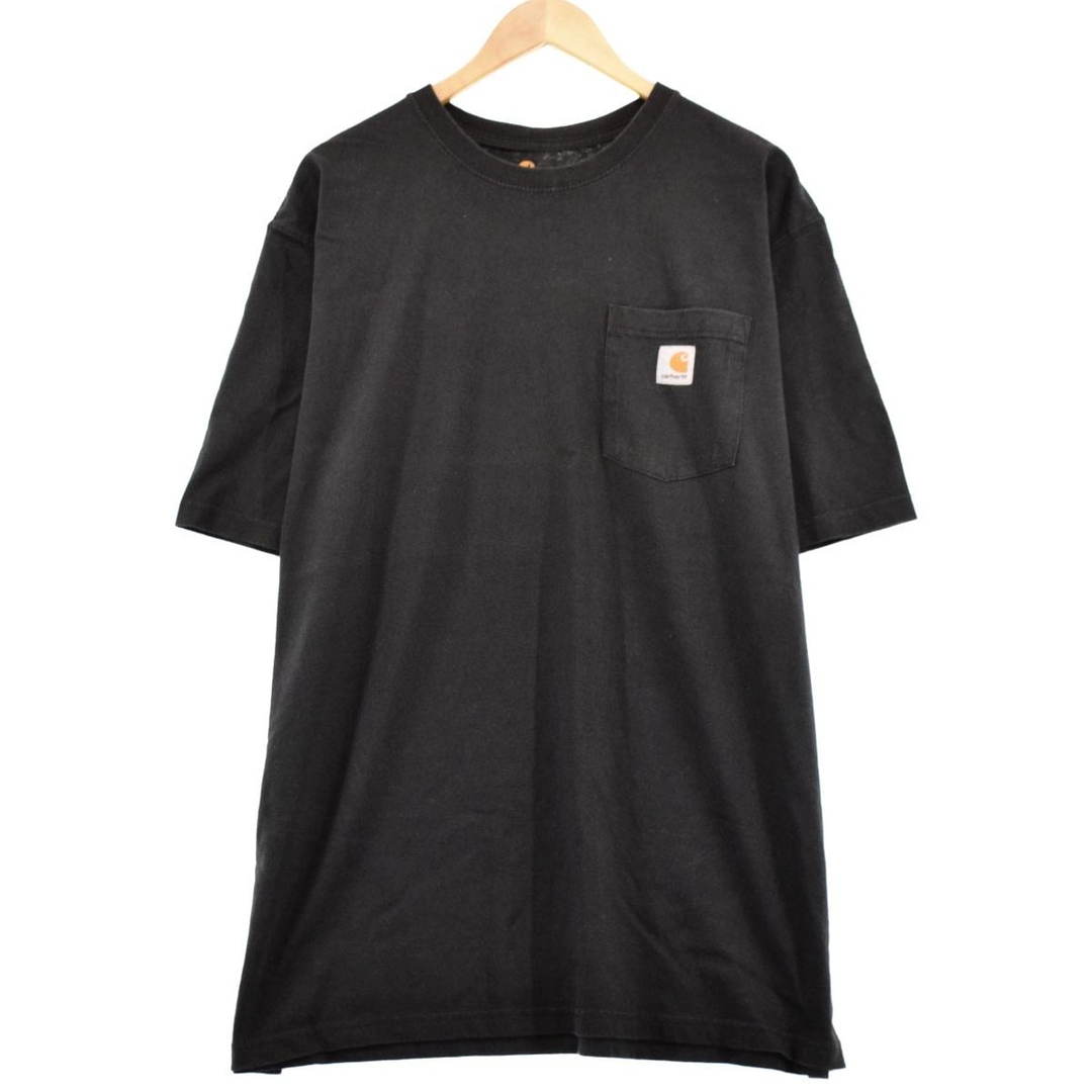 カーハート Carhartt ORIGINAL FIT 半袖 ワンポイントロゴポケットTシャツ メンズXXL /eaa332156