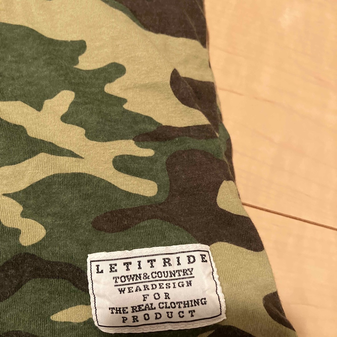 GOODENOUGH(グッドイナフ)の95年 初期 エレクトリックコテージ×レットイットライド リバーシブルT 迷彩 メンズのトップス(Tシャツ/カットソー(半袖/袖なし))の商品写真