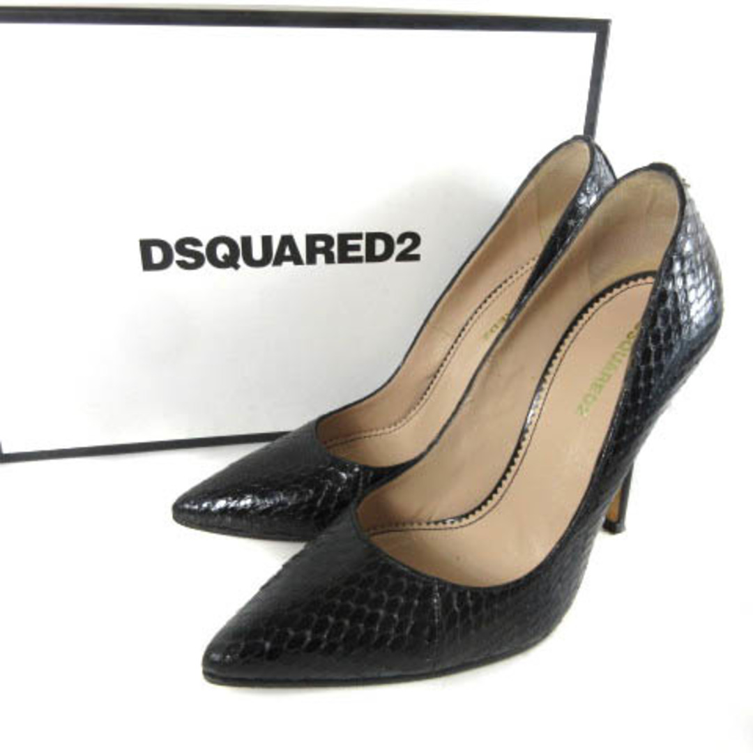 DSQUARED2(ディースクエアード)のディースクエアード パンプス シューズ パイソンレザー ピンヒール ハイヒール  レディースの靴/シューズ(ハイヒール/パンプス)の商品写真