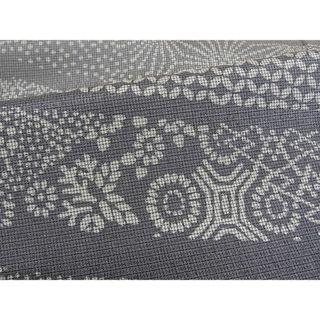 平和屋-こころ店□極上 やまだ織 本塩沢 訪問着 型染め 流水吉祥花文
