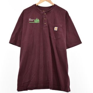 カーハート(carhartt)の古着 カーハート Carhartt ORIGINAL FIT ヘンリーネック 半袖 ポケットTシャツ メンズXXL /eaa313476(Tシャツ/カットソー(半袖/袖なし))