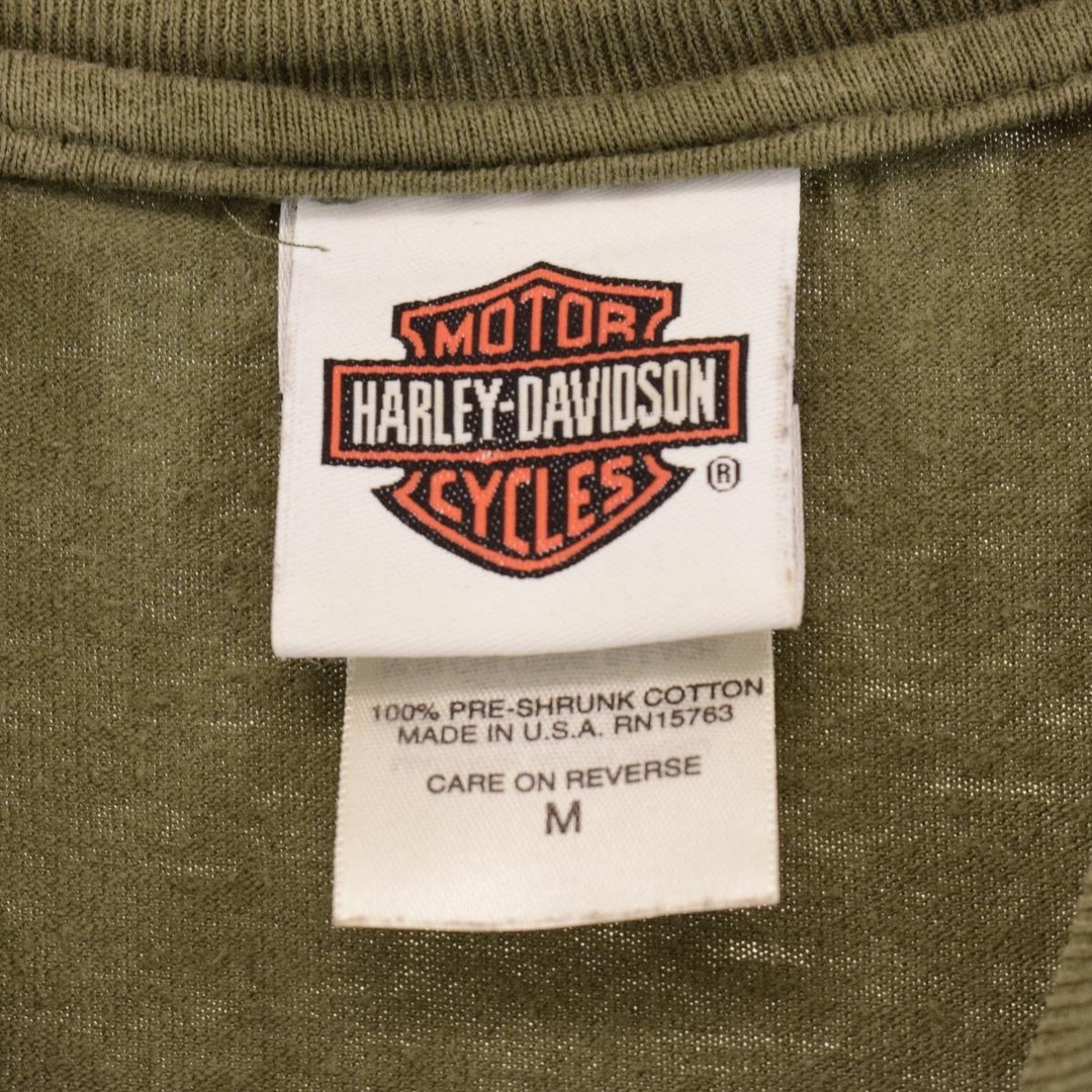 ハーレーダビッドソン Harley-Davidson 両面プリント モーターサイクル バイクTシャツ ノースリーブ USA製 メンズM /eaa320733 2