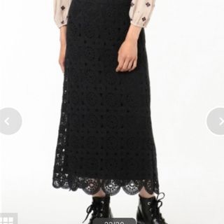 美品○グレースコンチネンタル○総レーススカート 黒の通販 by すべて ...