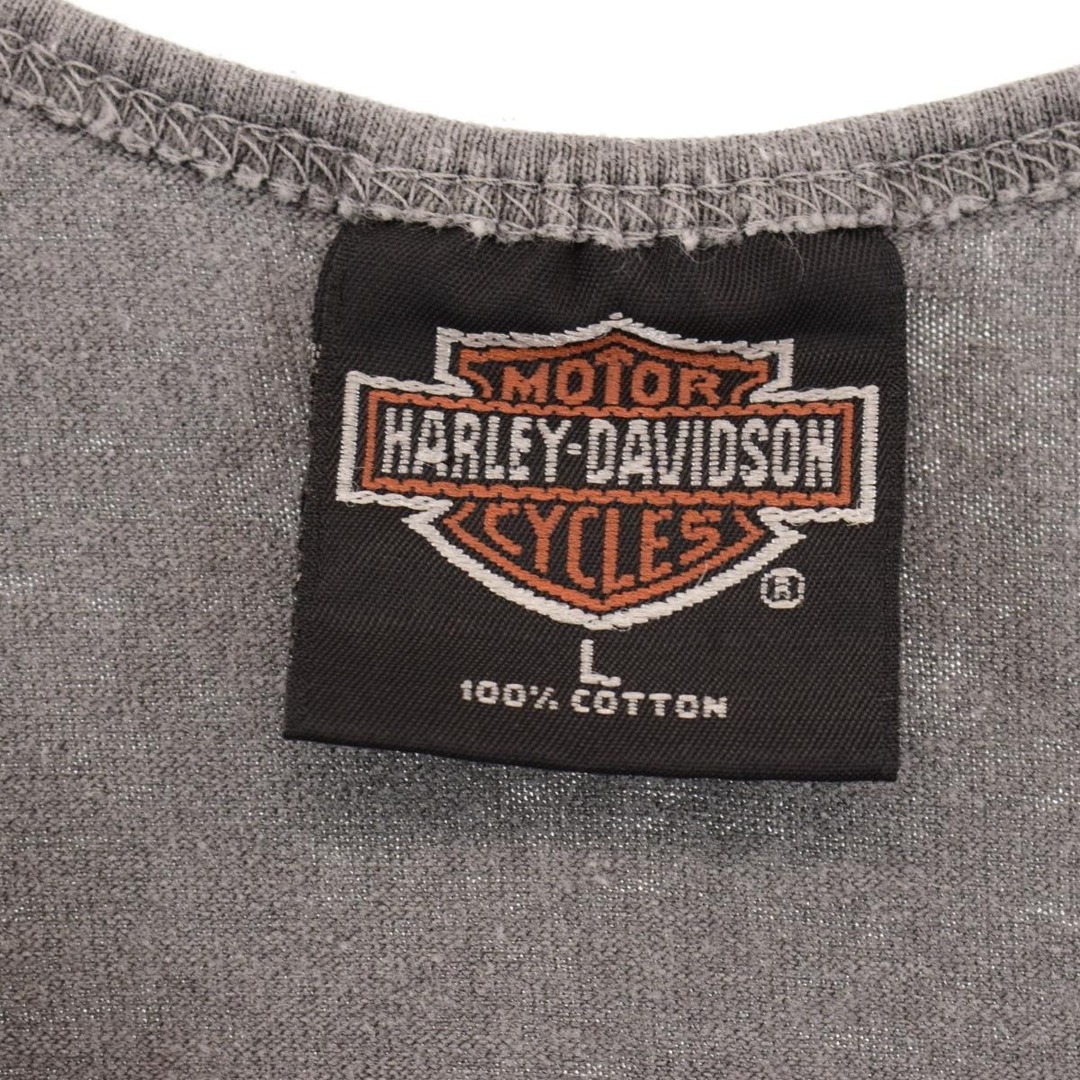 90年代 ハーレーダビッドソン Harley-Davidson 両面プリント タンクトップ USA製 メンズL ヴィンテージ /eaa320732 2