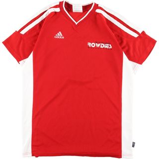 アディダス(adidas)の古着 アディダス adidas Vネック ゲームシャツ サッカーシャツ レディースM /eaa367762(Tシャツ/カットソー(半袖/袖なし))