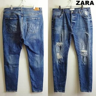 ザラ(ZARA)のZARA MAN　ハイライズスキニーデニム　W84cm　ストレッチ　トルコ製(デニム/ジーンズ)