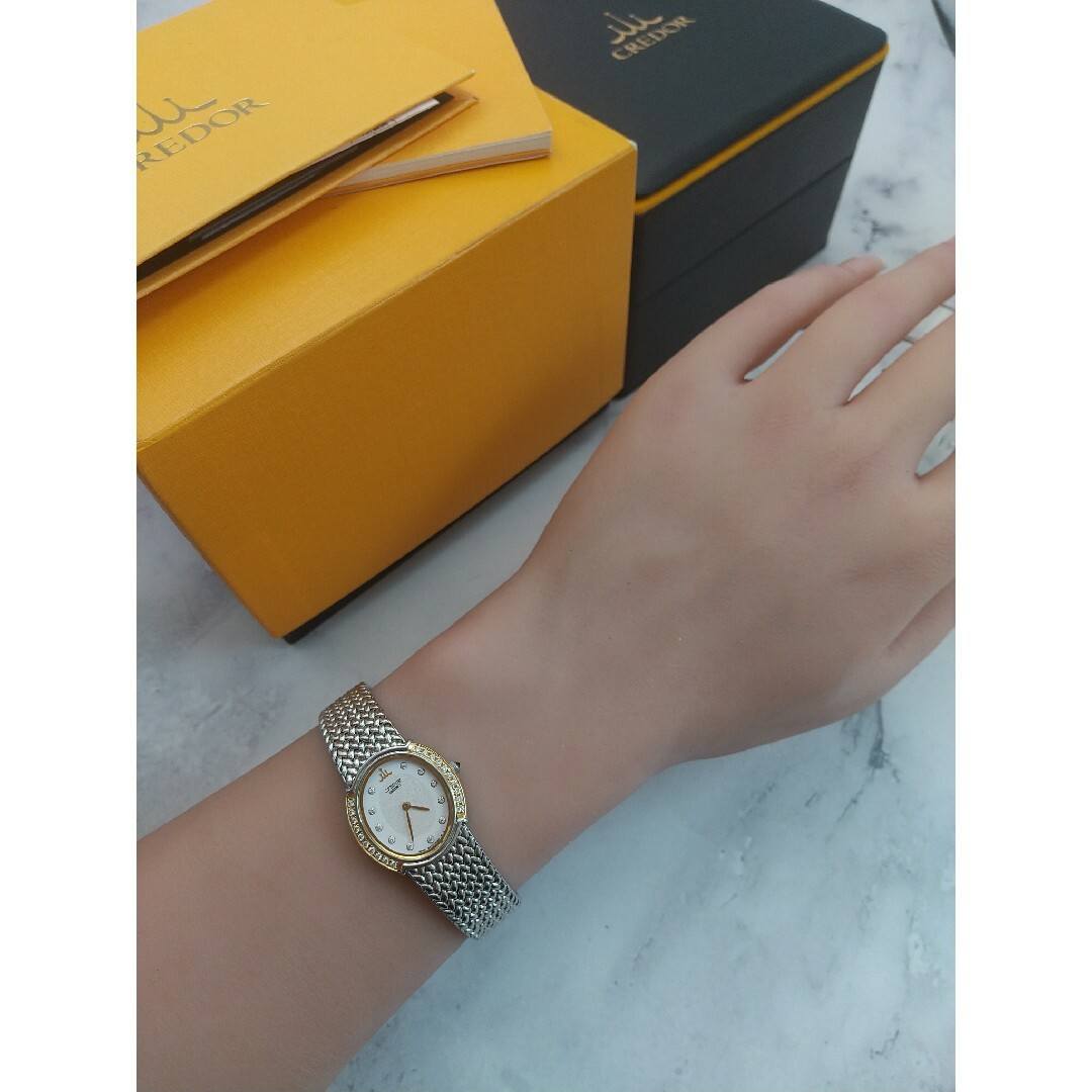 CREDOR - クレドール シグノGSWE940 美品 18KT 31Pダイヤ CREDOR - クレドール シグノGSWE940 美品 18KT 31Pダイヤ
