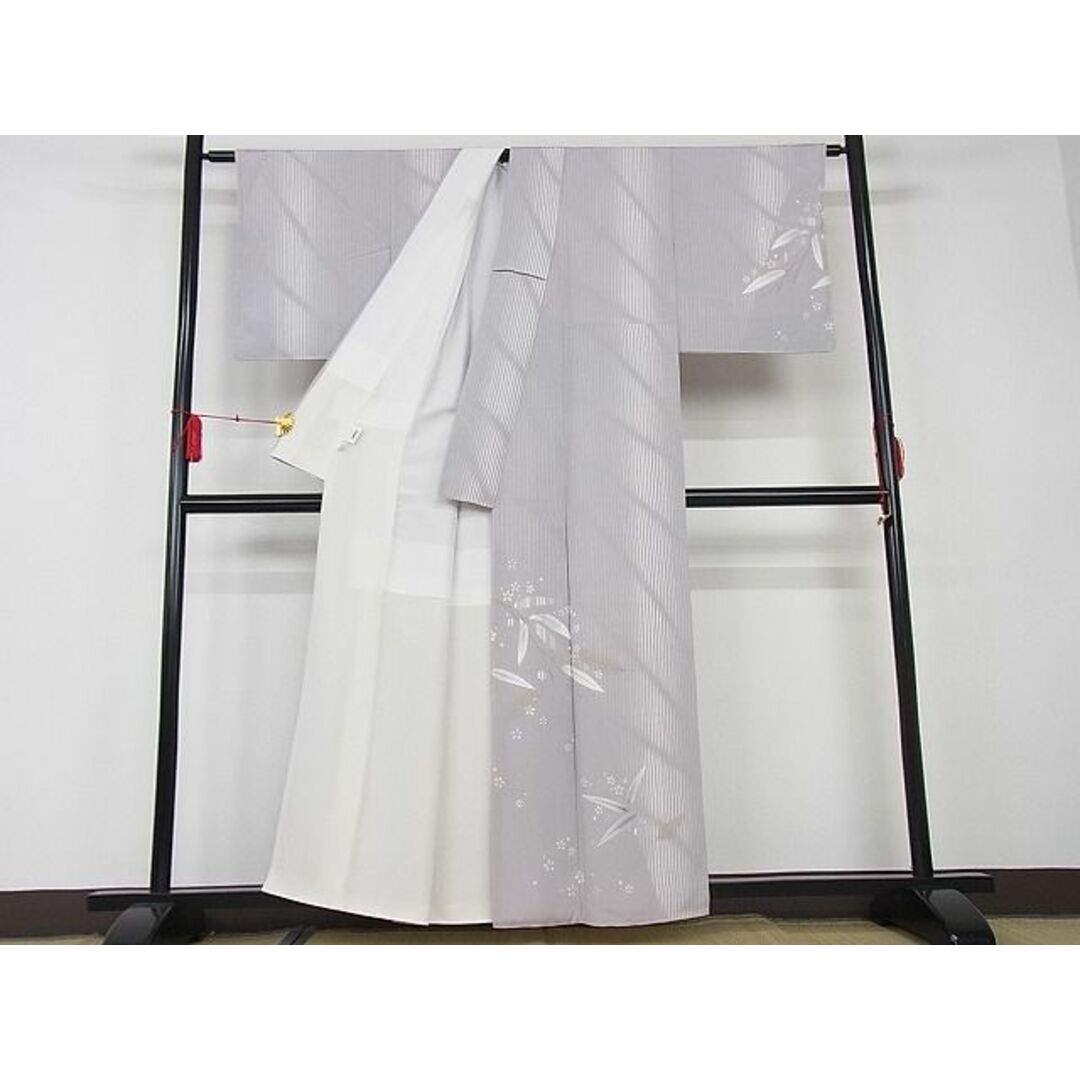 平和屋-こころ店□極上 京友禅 雅染匠 訪問着 作家物 笹花文 金彩 着丈