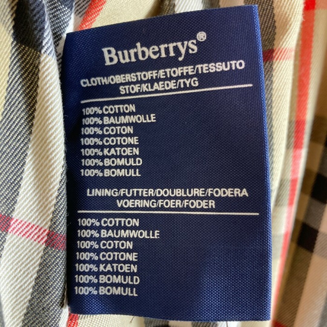 BURBERRY   バーバリー 裏ノバチェックト ベルト付き ステンカラー